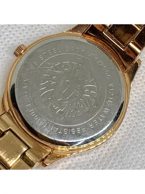 Anne Klein rose gold tone women watch mop dial 33mm Roman numerals 6” running thumbnail 6