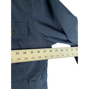 Zara Women's Size‎ XL Navy Blue Lightweight Parka Coat Jacket thumbnail 6