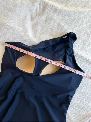 Summersalt The Ruched Sidestroke One Piece Swimsuit Navy Blue 16 NEW thumbnail 5