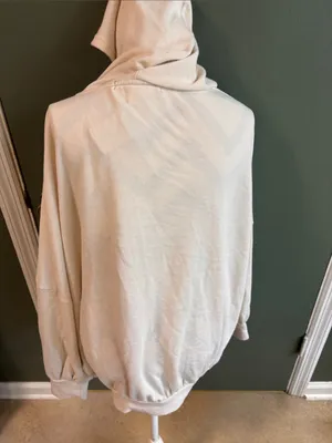 FP Beach Women's Cream Hooded Wrap Sweatshirt thumbnail 2
