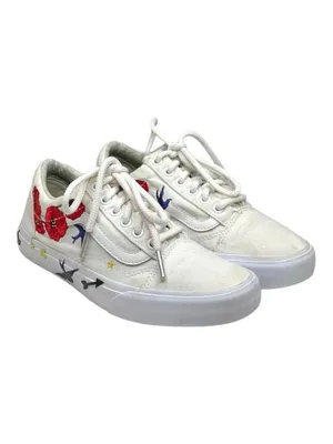 Vans® ✌︎ Old Skool Limited Edition Desert Embellished Sneaker ✌︎︎ White ✌︎︎ 7M thumbnail 11