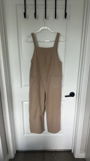 SHEIN cotton beige overalls  thumbnail 4