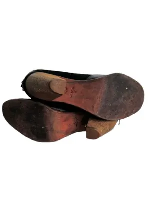J Shoes Black Leather & Suede Ankle Boots thumbnail 11
