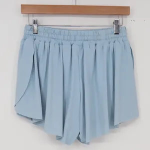 TARSE Flowy Shorts Womens M Athletic Light Blue Spandex Liner Good thumbnail 5