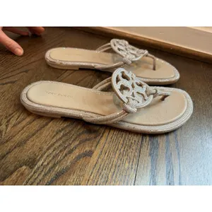 TORY BURCH Women's Miller Knotted Pave Sandal Sz 10 thumbnail 6