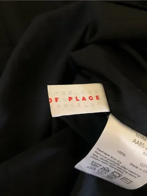 Sense Of Place By Urban Research Black‎ Asymmetrical Boat Neck Top Minimalist thumbnail 6
