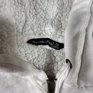 Abercrombie & Fitch Vintage Y2K Spellout Zip Up Hoodie Womens XS Sherpa Lined thumbnail 3