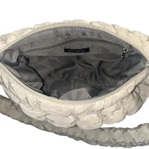 Wild Fable Quilted Puffer Shoulder Bag Cream Ivory EUC thumbnail 3