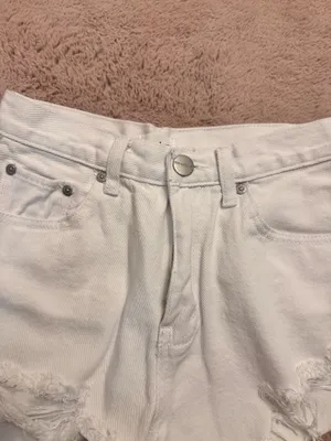 superdown White denim shorts thumbnail 2