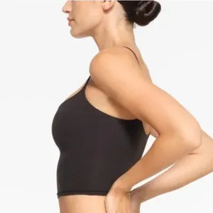 NWT SKIMS Fits Everybody Cropped Cami in Onyx thumbnail 3