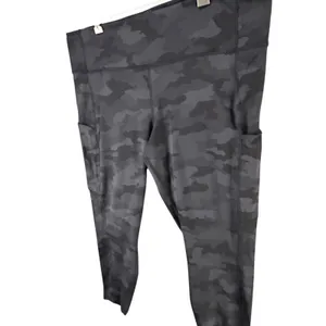 Lululemon Fast & Free High‎ Rise Tight II 20 Black Camo 25" Non Reflective Nulux thumbnail 4