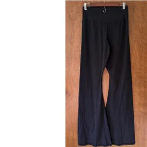 Black Extra High Rise Wide Leg Crossover Flare Active Leggings Gym Yoga Shaping thumbnail 5