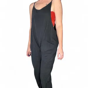Black Casual Utility Zipper Detail Relaxed Sleeveless Jumpsuit thumbnail 7