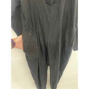 Free People Intimately SzM Black All Nighter Romper Long Sleeve Relaxed Jumpsuit thumbnail 4