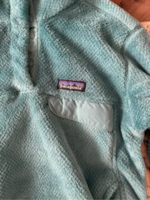 Patagonia Light Teal Sherpa Fleece Pullover thumbnail 2