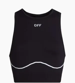 Off-White Black and White Athletic Logo Seamless Bra Size S-M thumbnail 1