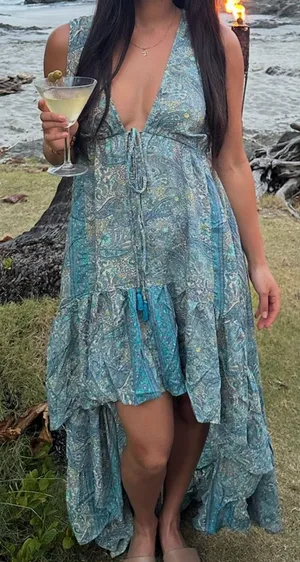 Maxi dress Blue thumbnail 1