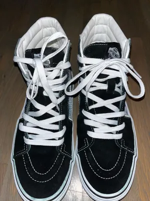 Vans Sk8 Hi Bolt Blue Tile Print High Top Sneakers Mens 9 Womens 10.5 thumbnail 7