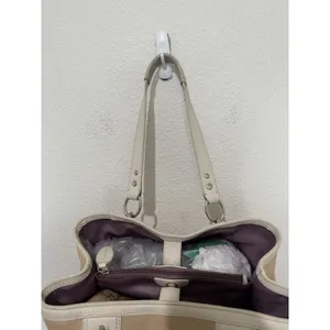 Coach Penelope Beige Tan Leather Tote Shoulder Bag F19264 Y2K thumbnail 11