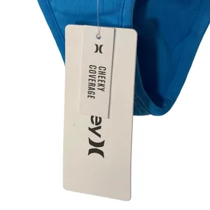 NWT Hurley Womens OAO Long Sleeve Retro Surf‎ One Piece Swimsuit Blue Small thumbnail 7