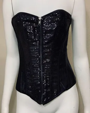 Black Sequins Corset Party New Festival thumbnail 1