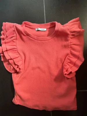 ZARA ruffle top thumbnail 3