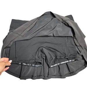 Lululemon Run‎ Pace Setter Black Skort Size: 6 thumbnail 4