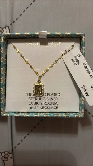 Rachel Zoe “M” initial necklace thumbnail 6