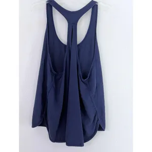 Lululemon Navy Tencel Lyocell Racerback Tank Top Scoop Neck Size 12 thumbnail 2