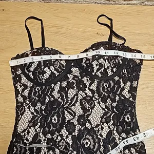 Revamped -1206 NWT‎ Lined Lace Black Dress Medium thumbnail 6