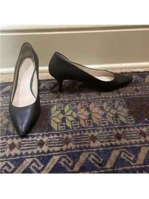 Cole Haan Grand OS Black Pointed Toe Small Stiletto Heels Business Work thumbnail 3
