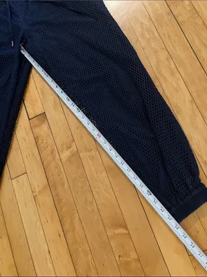 Wildfang the Empower Mesh Drawstring Pant in Navy Blue Medium thumbnail 9