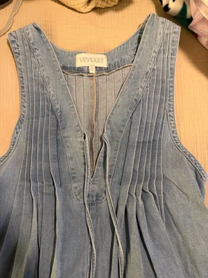 Denim romper Blue thumbnail 3