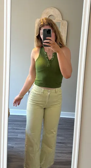 Glassons light green jeans thumbnail 1