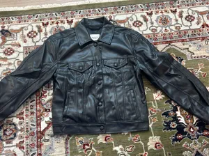 Abercrombie Faux Leather Black Jacket thumbnail 1