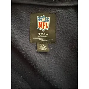 NFL team apparel women’s Patriots zip up fleece jacket sz‎ L thumbnail 3