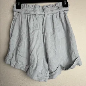 Abercrombie and Fitch Women Size small linen‎ paperbag high waisted shorts thumbnail 5