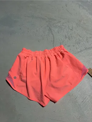 Lululemon Coral Hotty hot Athletic Running Shorts 4 Reg thumbnail 9