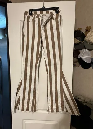 Saints and Hearts Trendy Bell Striped jeans thumbnail 1