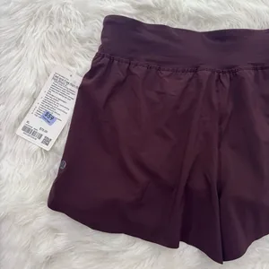 Lululemon Fast and Free High Rise Classic Fit Split Shorts 3" Goodnight Plum XL thumbnail 7