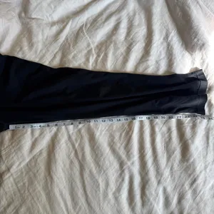 Vintage Y2K prAna Black Cropped Flare Yoga Pants Leggings L Low Rise 00s thumbnail 4