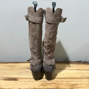 Dolce‎ Vita Tall Tan Suede Heeled Boots Size 9 A44 thumbnail 7