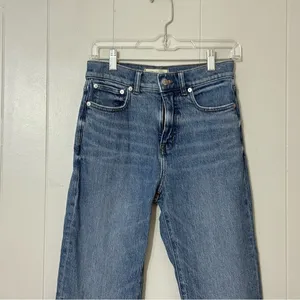 Madewell The 90s Straight Jeans High Rise Vintage Wash Women’s Size 25 thumbnail 2