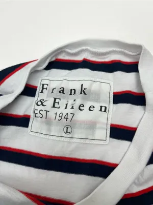 Frank & Eileen Cory Muscle Tee Maxi Dress Red Blue White Striped Crewneck Large thumbnail 4