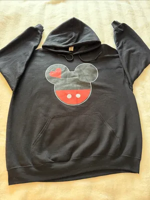 Mickey Head Vacation for unisex Pullover Hoodie. Size L. thumbnail 1