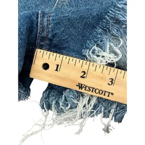 Free People We the Free Size 28 Jean Shorts Denim Ripped Button Fly #AA5-5‎ thumbnail 5