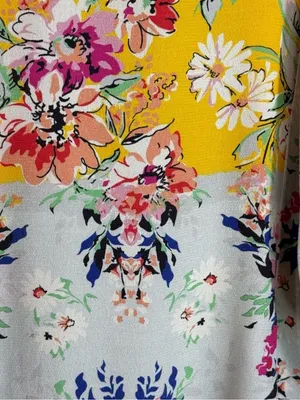 NWOT ANTHROPOLOGIE AKEMI KIN Yellow Floral Boho Kimono Cardigan OSFM thumbnail 11