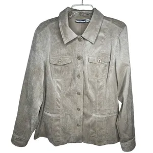 Croft &‎ Barrow Tan Corduroy Jacket thumbnail 1