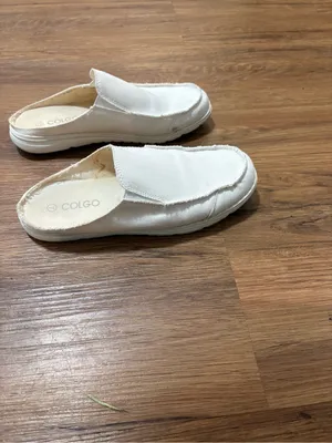 Colgo Women’s Canvas Slip On Mule Sneakers White Comfort Shoes Size 7 Casual thumbnail 3
