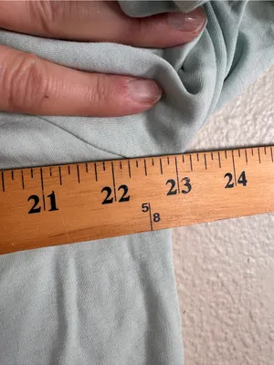 Lake Light Green Puff Sleeve Blouse Womens L Peasant Shirt Casual Staple Basic thumbnail 3